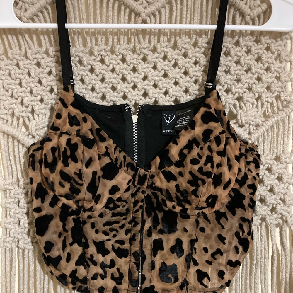 Cheetah crop top